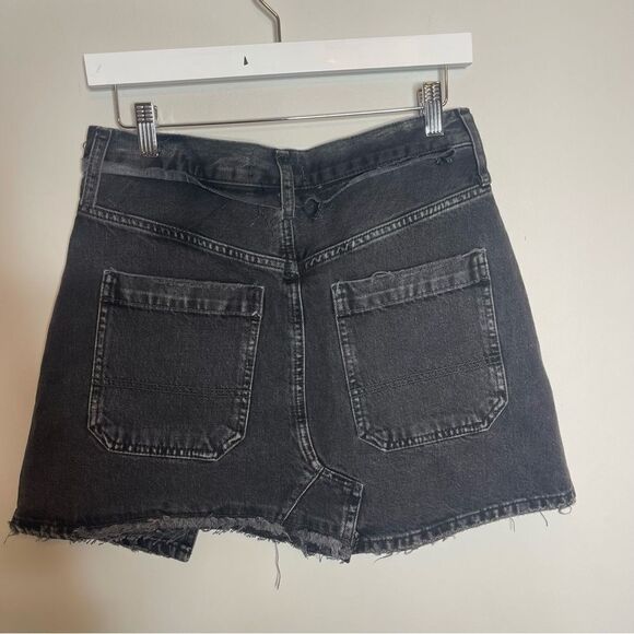 Free People We The Free Bare With Me Denim Mini Skirt in black Onyx combo NWOT - Picture 6 of 7